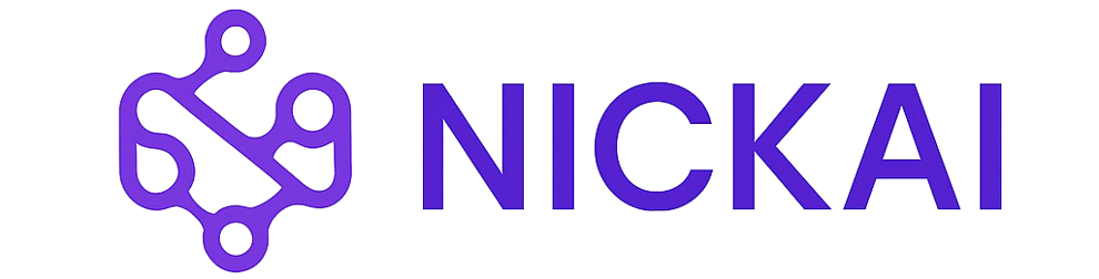 NICKAI - Logo de automatización con inteligencia artificial para negocios